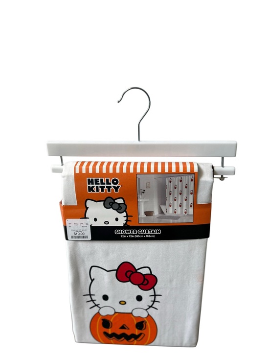 Hello Kitty Other - NWT Hello Kitty Halloween Pumpkin Fabric Shower Curtain 72x72 Sanrio